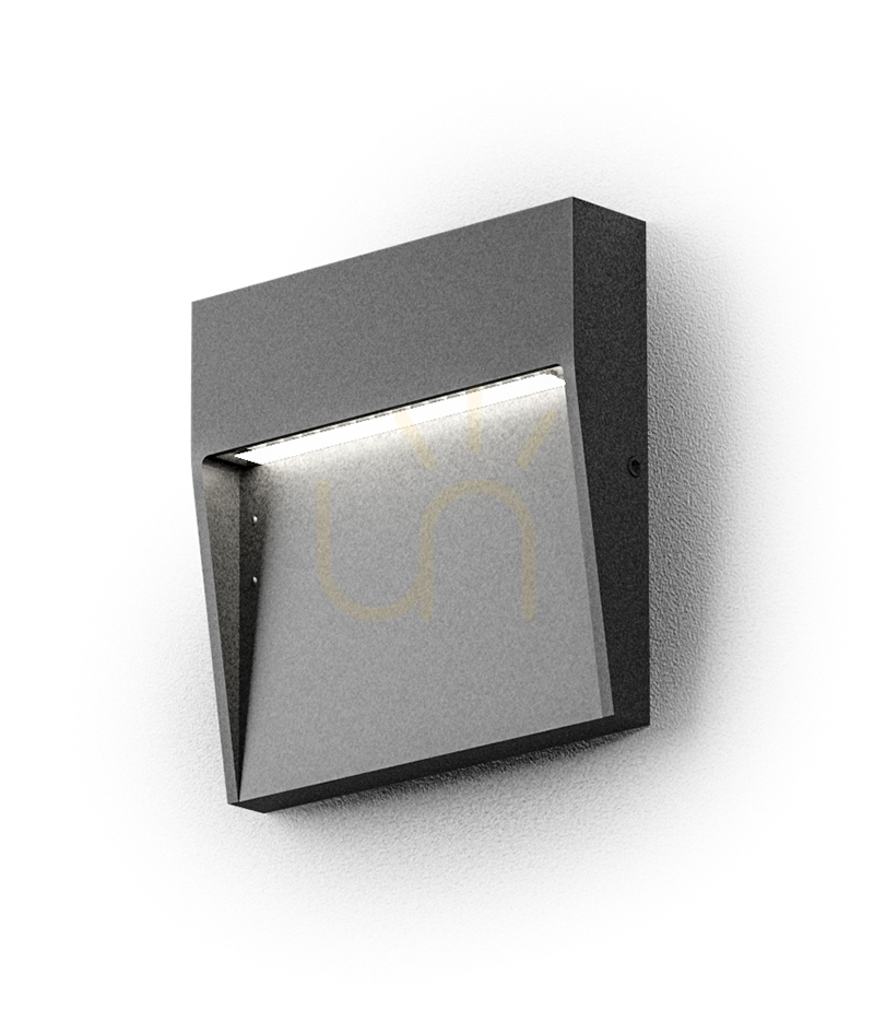 GES980C Stair Lighting, Graphite, Gea Luce, IP65