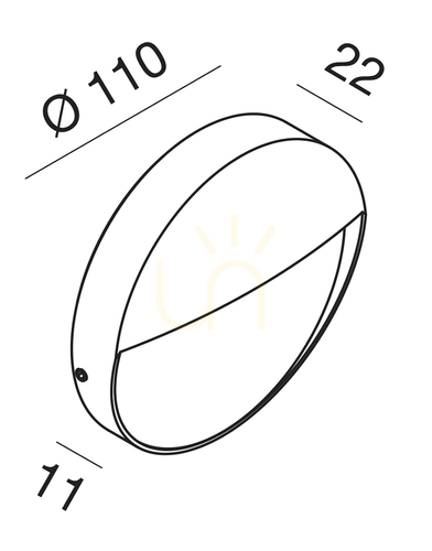 Check GES985 Brown Gea Luce IP65 Stair Lighting