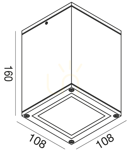 Check GES1010 Graphite Gea Luce Outdoor Ceiling Light, IP65