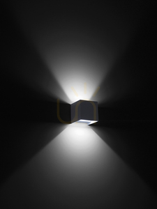 Gea Luce GES1024 Anthracite Outdoor Wall Light LED 2×10 W IP65 12 cm small 3