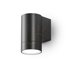 Gea Luce GES1061 outdoor wall light, anthracite grey, GU10, IP54 small 0