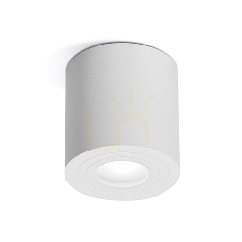 Check GES1073 White Gea Luce Outdoor Ceiling Light, IP65