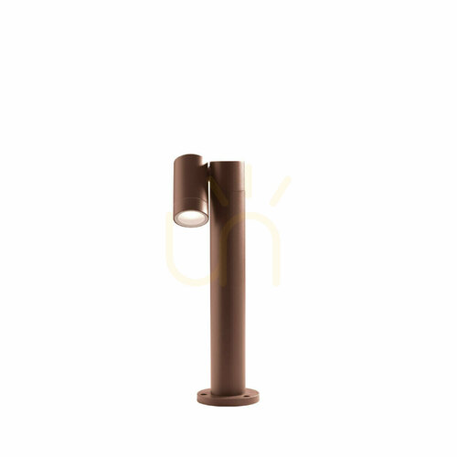 Check Gea Luce GES1110 Brown Outdoor Bollard Light GU10 IP65 45 cm