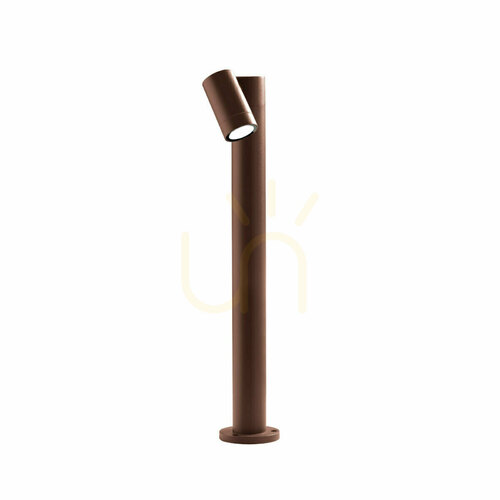 Check Gea Luce GES1111 brown garden bollard light 70 cm GU10 IP65