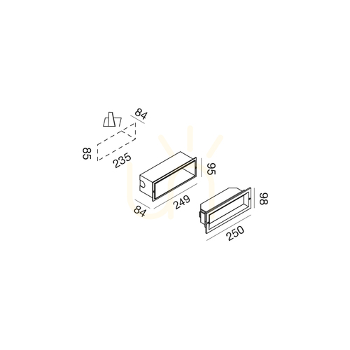 Check GES1192C Gea Luce IP65 Staircase Lighting
