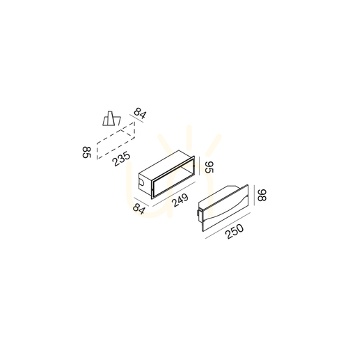 Check Gea Luce GES2000C White LED Step Light 13 W IP65