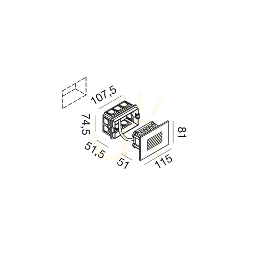 Check GES2051 Gea Luce IP66 Staircase Lighting