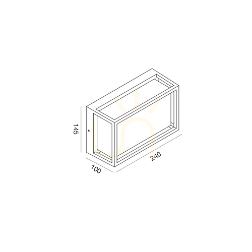Check GES2101 Graphite Gea Luce Outdoor Ceiling Light, IP65