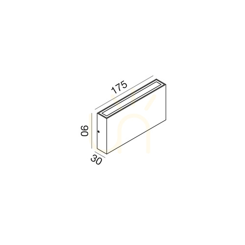 Check GES2211 Anthracite Gea Luce Outdoor Wall Sconce, IP65
