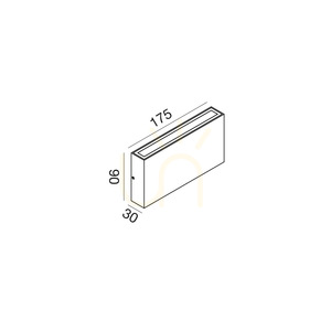 GES2212 Outdoor Wall Sconce, Brown, Gea Luce, IP65 small 1