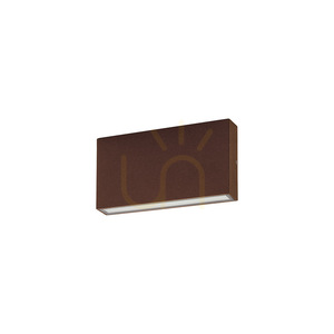 GES2212 Outdoor Wall Sconce, Brown, Gea Luce, IP65 small 0