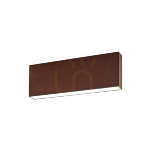 Gea Luce GES2215 brown outdoor wall light LED 2 × 10 W IP65 small 0