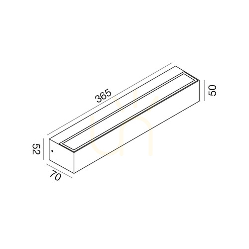 Check GES2247 Anthracite Gea Luce Outdoor Wall Sconce, IP65