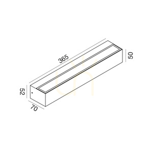 GES2248 Brown Gea Luce Outdoor Wall Sconce, IP65 small 1