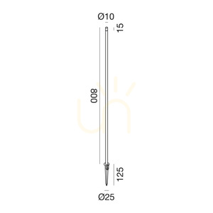 GES2415N Brown Gea Luce IP65 Light Pole small 1