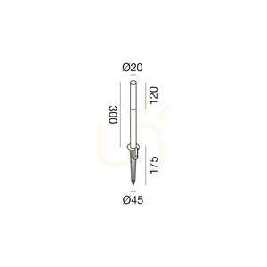 GES2430N Anthracite Gea Luce Lighting Pole, IP65 small 1