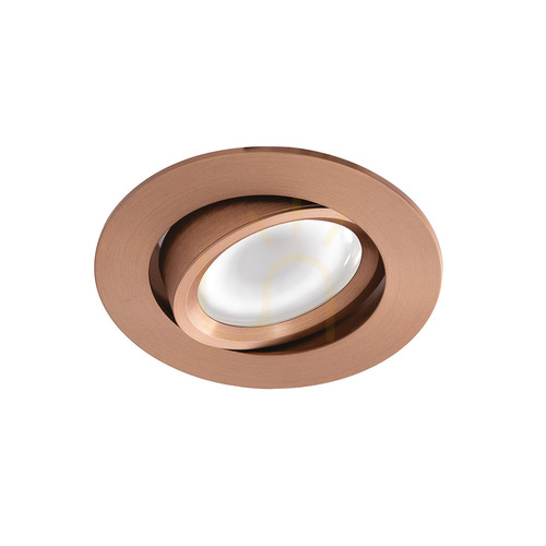 Check GFA134 Recessed Light Fixture, Copper, Gea Luce