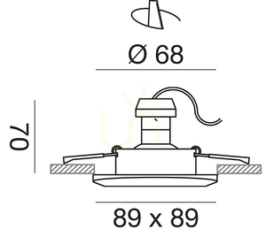 GFA163 Recessed Light, Chrome, Gea Luce small 1