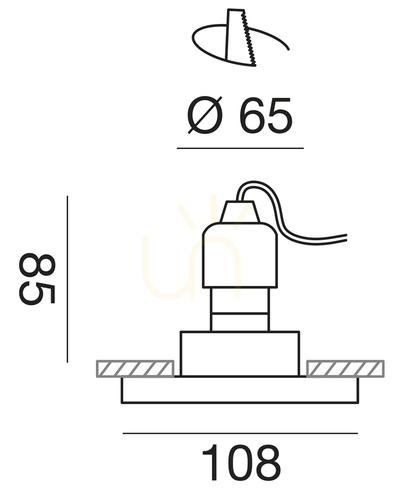 Check GFA322 Recessed Light Fixture by Gea Luce