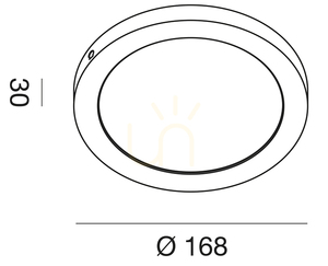 GFA761C White Ceiling Light by Gea Luce small 1