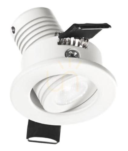 Check GFA880N Recessed Light, White, Gea Luce