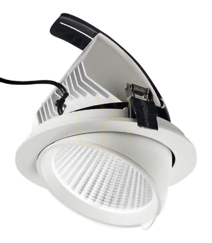 Check GFA911N Recessed Light Fixture, White, Gea Luce