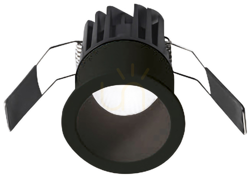 Check GFA960C Recessed Light Fixture, Black, Gea Luce