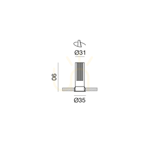 GFA1410N Recessed Light Fixture, White, Gea Luce small 1