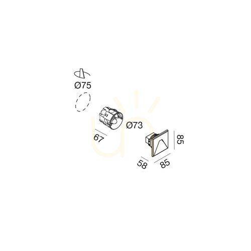 Check GFA1420 White Gea Luce Stair Lighting