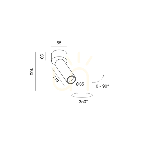 Check GFA1460C White Ceiling Light by Gea Luce