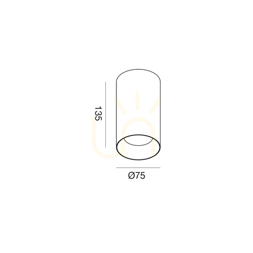 Check GFA1500 White Ceiling Light by Gea Luce