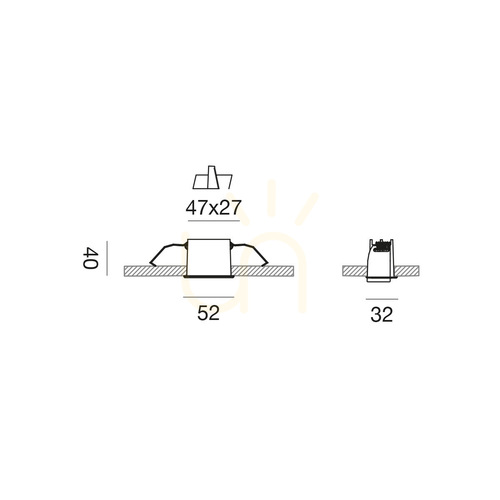 Check GFA1660 Recessed Light, White, Gea Luce