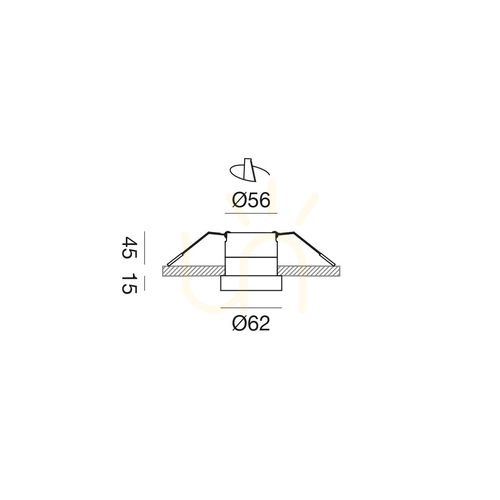 Check GFA1702 Recessed Light, Silver, Gea Luce, IP44