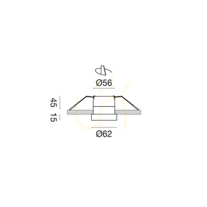 GFA1702 Recessed Light, Silver, Gea Luce, IP44 small 1