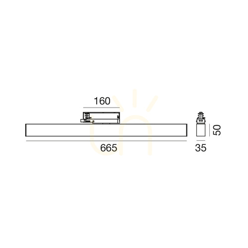 Check GFA1760C White Gea Luce Track Light