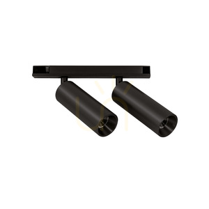 48V magnetic track spotlight GFA1831 2x8W 3000K black Gea Luce small 0
