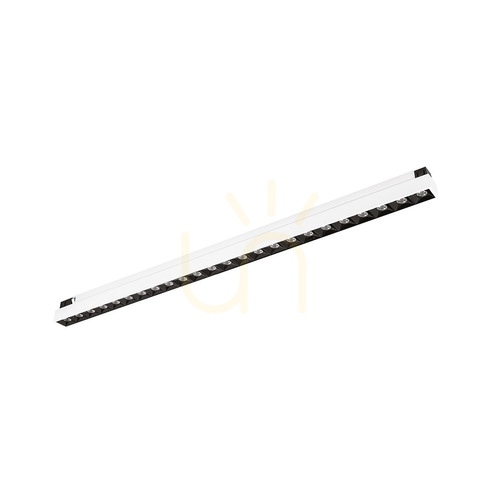 Check GFA1860 Gea Luce linear light for 48 V magnetic track, satin white, 10 W