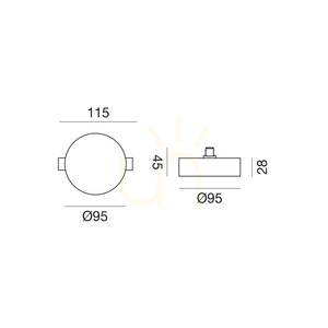 GFA1884 Gea Luce Track Lighting Fixture small 1