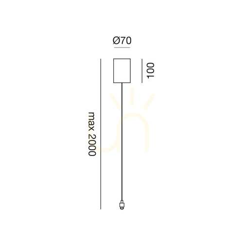 Check GKI150 White Gea Luce Pendant Light