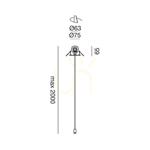 GKI150I White Gea Luce Pendant Light small 1