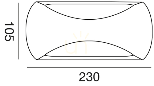 Check Gea Luce GPL253 graphite LED outdoor wall light IP65