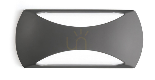 Check Gea Luce GPL253 graphite LED outdoor wall light IP65