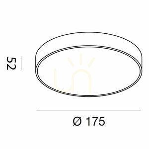 GPL260N White Ceiling Light by Gea Luce small 1