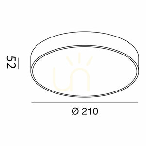GPL271C Black Ceiling Light by Gea Luce small 1