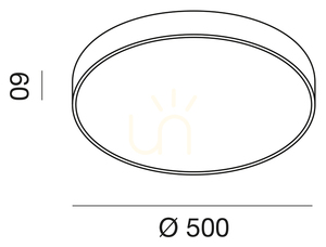GPL301N White Ceiling Light by Gea Luce small 1