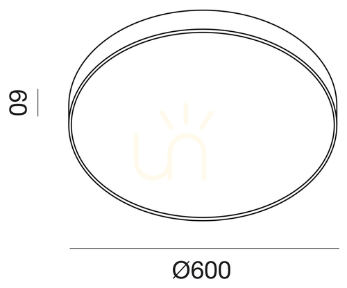 Check GPL302N White Ceiling Light by Gea Luce