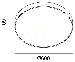 GPL302N White Ceiling Light by Gea Luce small 1