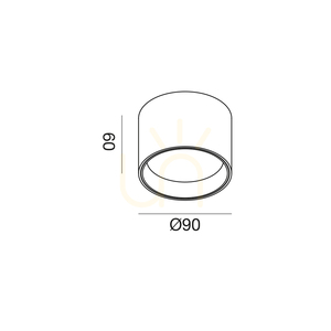 GPL330H White Ceiling Light by Gea Luce small 1