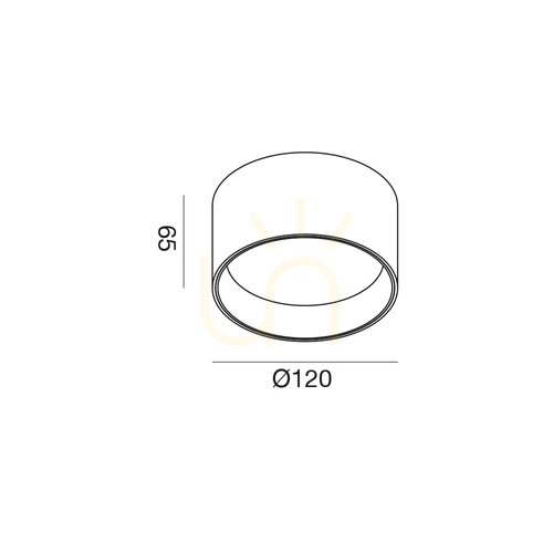 Check GPL332C White Ceiling Light by Gea Luce