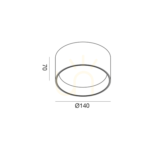Check GPL335C Black Ceiling Light by Gea Luce